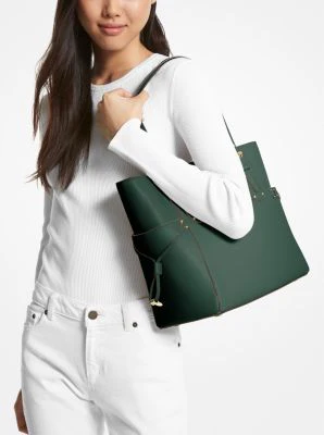 Voyager Small Saffiano Leather Tote Bag - Image 19