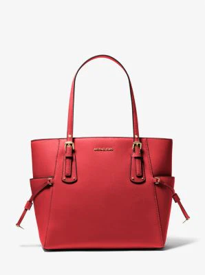 Voyager Small Saffiano Leather Tote Bag - Image 5